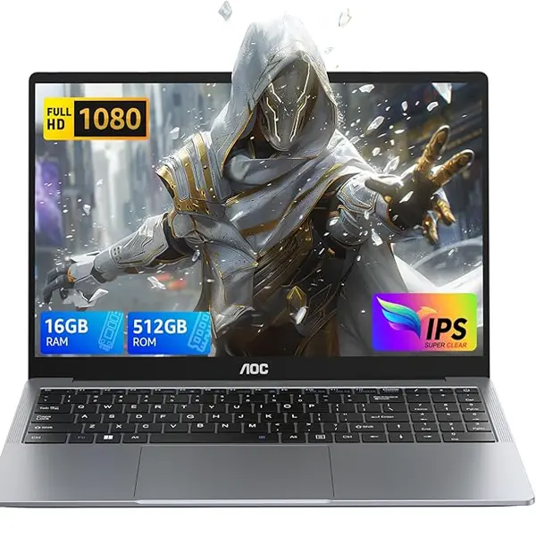 FUNYET 15.6-inch gaming laptop, Win11 notebook, R5-7430U processor, 16 RAM+